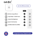 16W 2D Fluorescent Bathroom Light Bulb 2 Pin Cool White 6500K