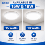 18W LED Surface Mounted Ceiling Light 6500K Cool White