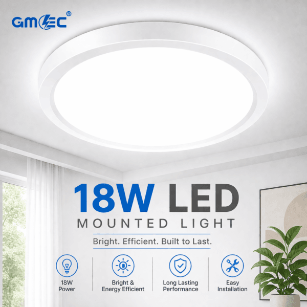 18W LED Surface Mounted Ceiling Light 6500K Cool White