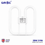 28W 2D Fluorescent Bulb 2 Pin Cool White 7000K – 2250 Lumens