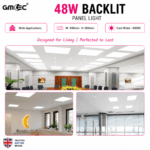 48W Backlit LED Panel Light Cool White 6500K – 5000 Lumens