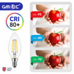 4W E14 LED Filament Candle Bulb Warm White 3000K – 550 Lumens