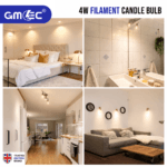 4W E14 LED Filament Candle Bulb Warm White 3000K – 550 Lumens