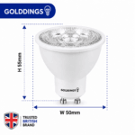 GU10 7W LED Bulb 3 Colour Changing Warm Cool Daylight
