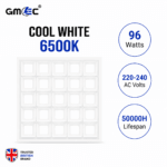 96W Recessed LED Panel Light Cool White 6500K – 9600 Lumens