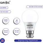B22 18W LED Bulb – Energy-Efficient, Cool White