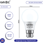 B22 18W LED Bulb – Energy-Efficient, Cool White