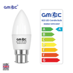 B22 5W LED Candle Bulb Cool White 6500K