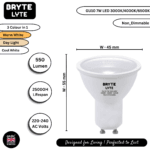 Bryte Lyte 7W Dimmable GU10 LED Spotlight – Cool White