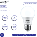 E27 18W LED Bulb Cool White 6500K – 2100 Lumens