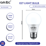E27 18W LED Bulb Cool White 6500K – 2100 Lumens