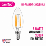 8W E14 LED Filament Bulb