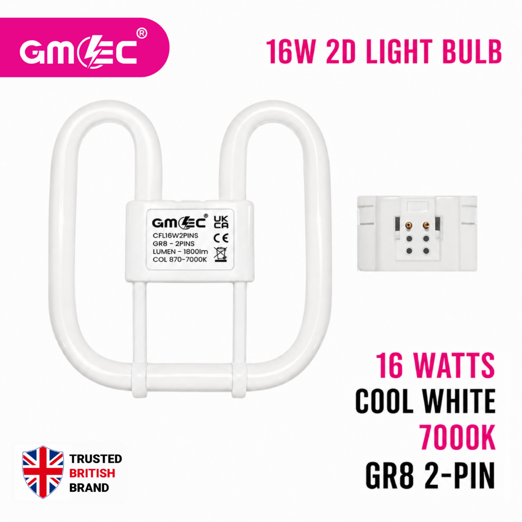 16W 2D Fluorescent Bulb