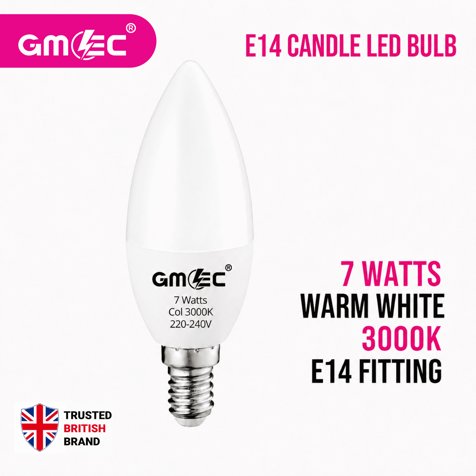E14 7W LED Candle Bulb