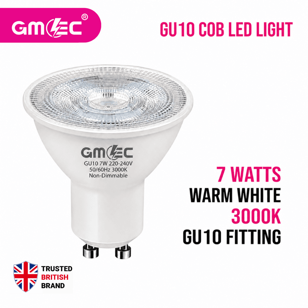 GU10 7W COB 3000K LED Bulb