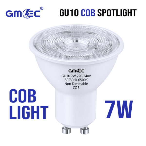 GU10 7W LED Bulb Cool White 6500K COB Spotlight