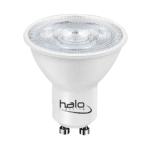 Halo 7W GU10 LED Bulb Cool White – 500-550 Lumens, Dimmable, 25,000 Hours