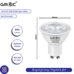 GU10 7W COB 3000K LED Bulb – Energy-Efficient, Warm White