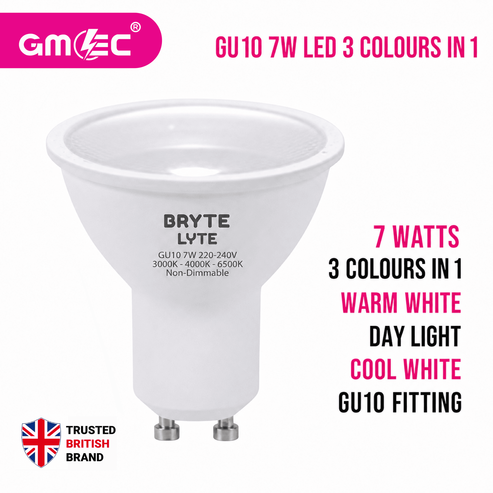 7W Dimmable GU10 LED Spotlight