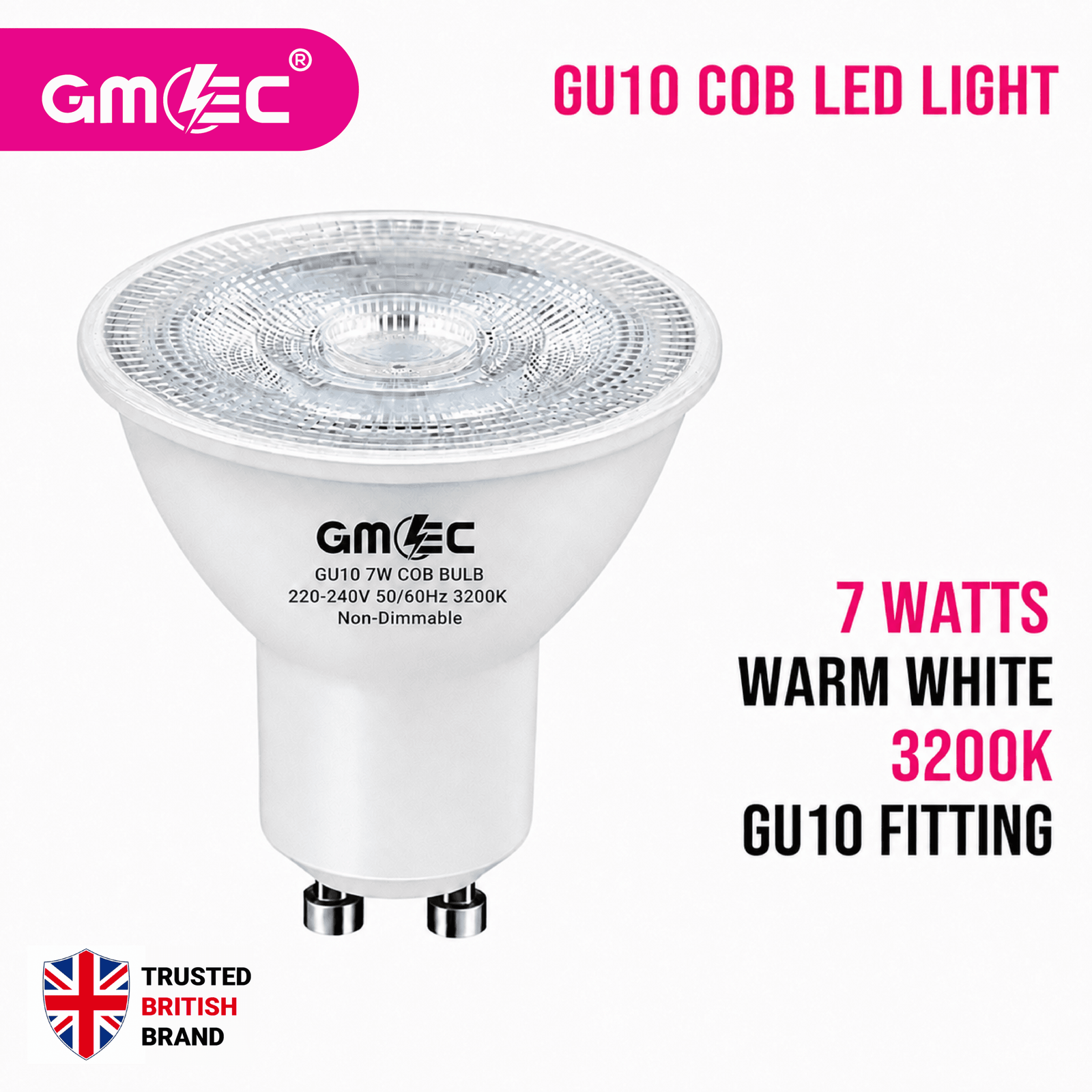 GU10 7W LED Bulb Warm White