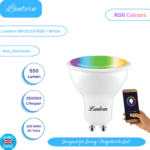 LANTERN 5W GU10 RGB Smart LED Bulb – WiFi & Tunable White, Non-Dimmable