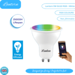 LANTERN 5W GU10 RGB Smart LED Bulb – WiFi & Tunable White, Non-Dimmable