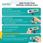 Electronic Luggage Scale 50KG – Digital Travel Weighing Scale with LCD Display