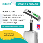 Electronic Luggage Scale 50KG – Digital Travel Weighing Scale with LCD Display