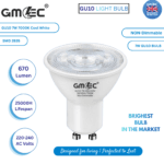 7W GU10 LED Bulb Cool White 7000K