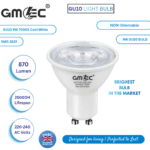 9W GU10 LED Bulb Cool White 7000K