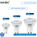 9W GU10 LED Bulb Cool White 7000K