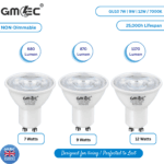 9W GU10 LED Bulb Cool White 7000K