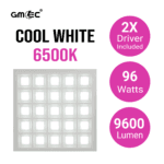 96W Recessed LED Panel Light Cool White 6500K