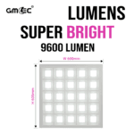 96W Recessed LED Panel Light Cool White 6500K