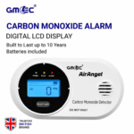 Carbon Monoxide Detector Alarm LCD Display 10 Year Battery CO Alarm CE Certified