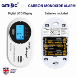 Carbon Monoxide Detector Alarm LCD Display 10 Year Battery CO Alarm CE Certified