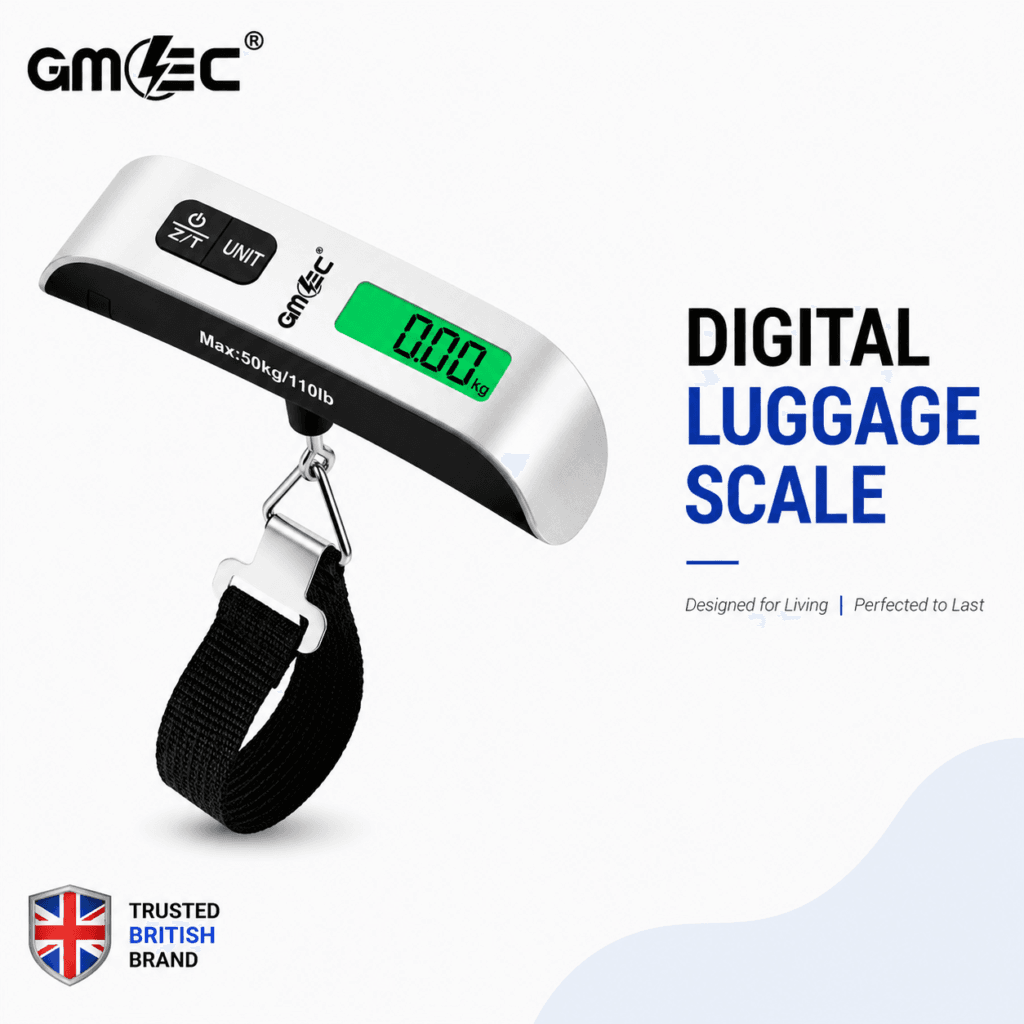 Electronic Luggage Scale 50KG – Digital Travel Weighing Scale with LCD Display