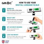 Electronic Luggage Scale 50KG – Digital Travel Weighing Scale with LCD Display