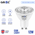 12W GU10 LED Bulb Cool White 7000K