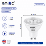 12W GU10 LED Bulb Cool White 7000K