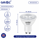 9W GU10 LED Bulb Cool White 7000K