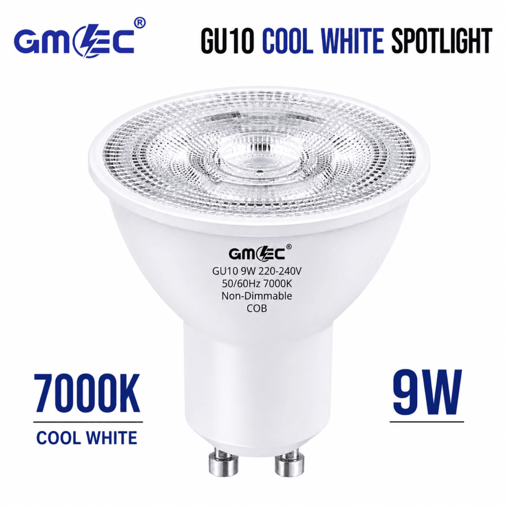 9W GU10 LED Bulb Cool White 7000K