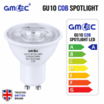 GU10 7W LED Bulb Cool White 6500K COB Spotlight