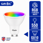 LANTERN 5W GU10 RGB Smart LED Bulb – WiFi & Tunable White, Non-Dimmable