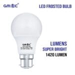 15W LED Frosted Bulb B22 Cool White 6500K