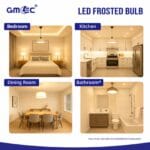 18W LED Frosted Bulb B22 Warm White 2700K