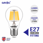 24W LED Filament Bulb E27 2700K Warm White
