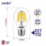 24W LED Filament Bulb E27 2700K Warm White