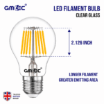 24W LED Filament Bulb E27 2700K Warm White