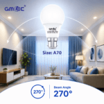 15W LED Frosted Bulb B22 Cool White 6500K A70